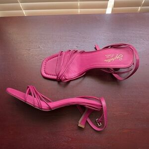 Sophia Webster Fuchsia Strappy Heels